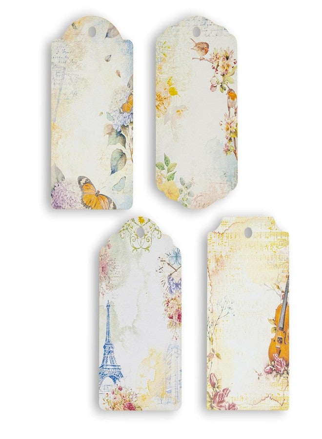 Summer-Ray.com Summer-Ray 48pcs in 4 Designs Elegant Vintage Floral Gift Tags for for All Occasions - Image 1